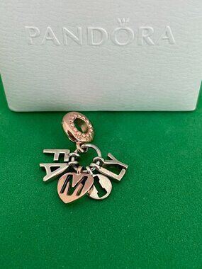 Pandora Family Letters Dangle Charm Sterling silver Charm